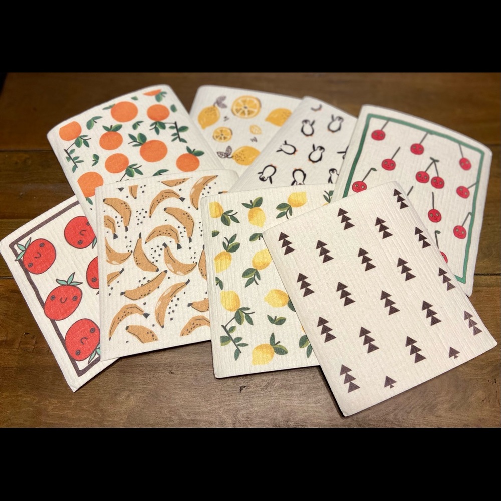 Swedish Dishcloths - pack of 8.